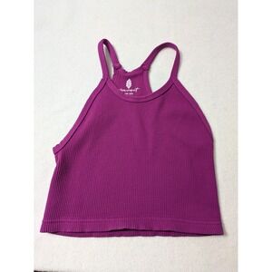 Free People Movement Happiness Runs Tank Top Cropped Size Small‎ Pink Fushia